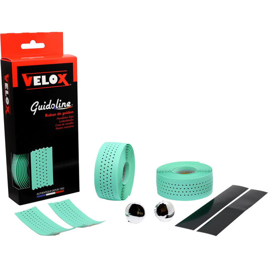 Velox Soft Grip Perforated Handlebar Tape - Celeste