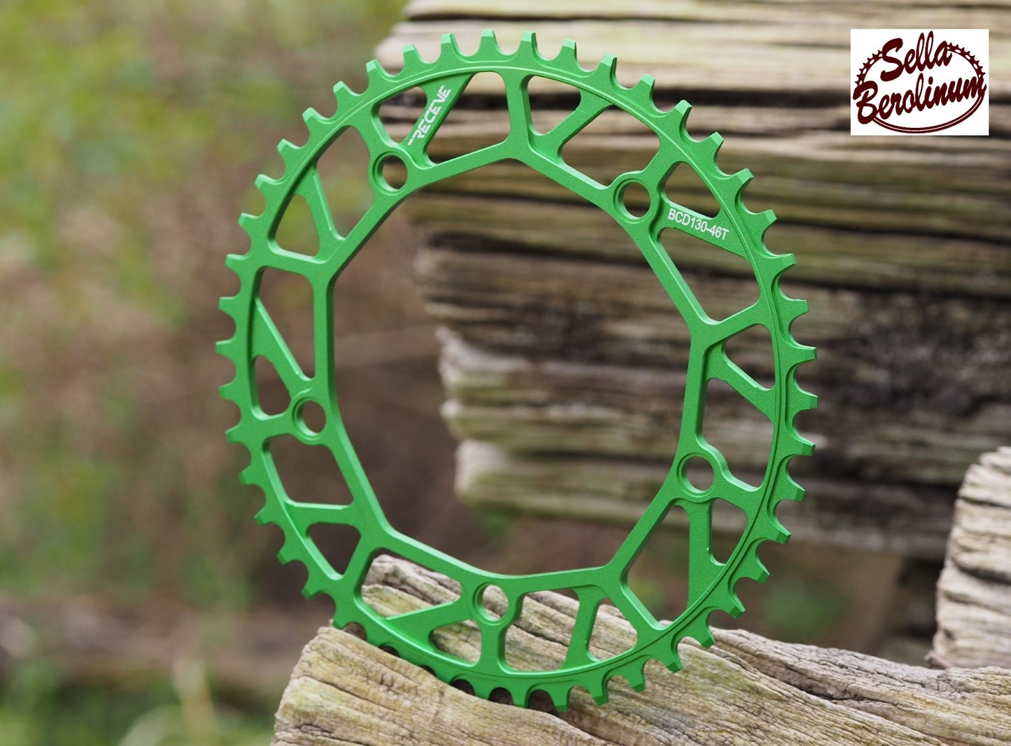 Sellax 46 Z "Spider" CNC Kettenblatt LK: 130 mm, Grün elox.
