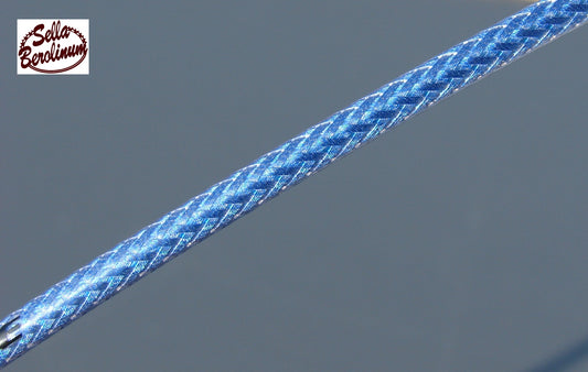 2,45 m Bremszug Hülle 5 mm Metall Blau, geflochten