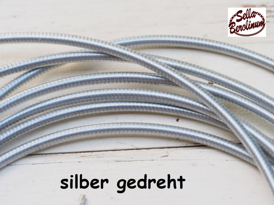 2,45 m Bremszug Hülle 5 mm Silber gedreht